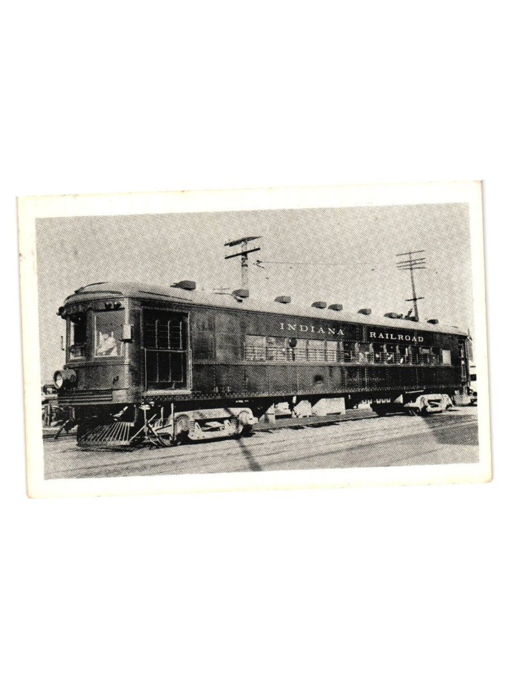 Indiana Railroad System 434 Anderson Etch Tone Postcard Vintage St Louis Car Co